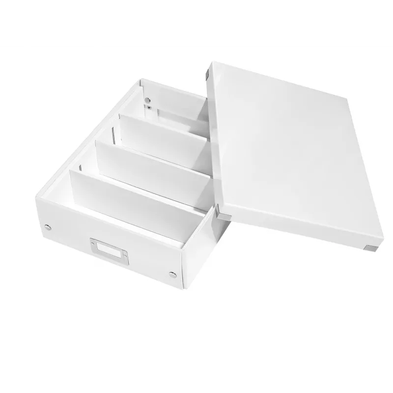 Leitz Click & Store WOW Medium Organiser Box, branco, cartão, 880 g
