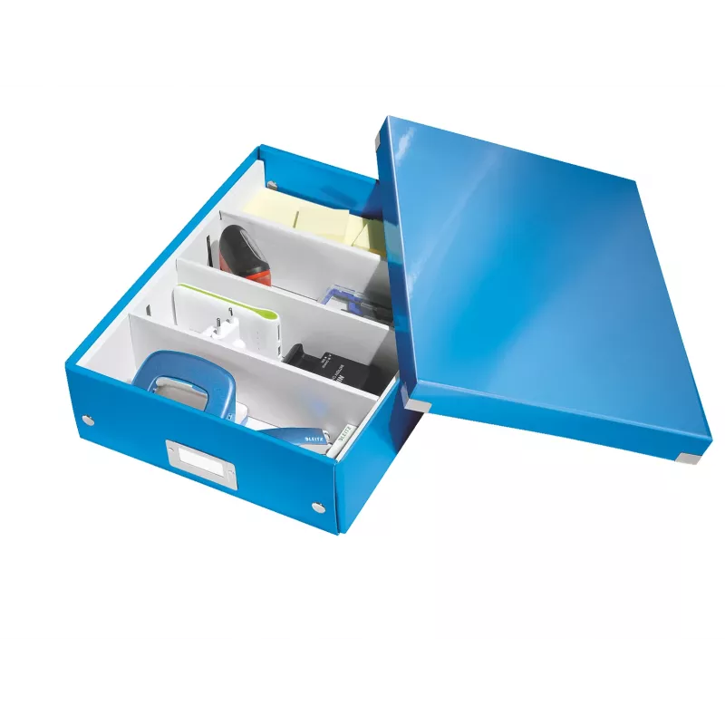 Leitz Click & Store WOW mittlere Aufbewahrungsbox, azul, cartão, 880 g