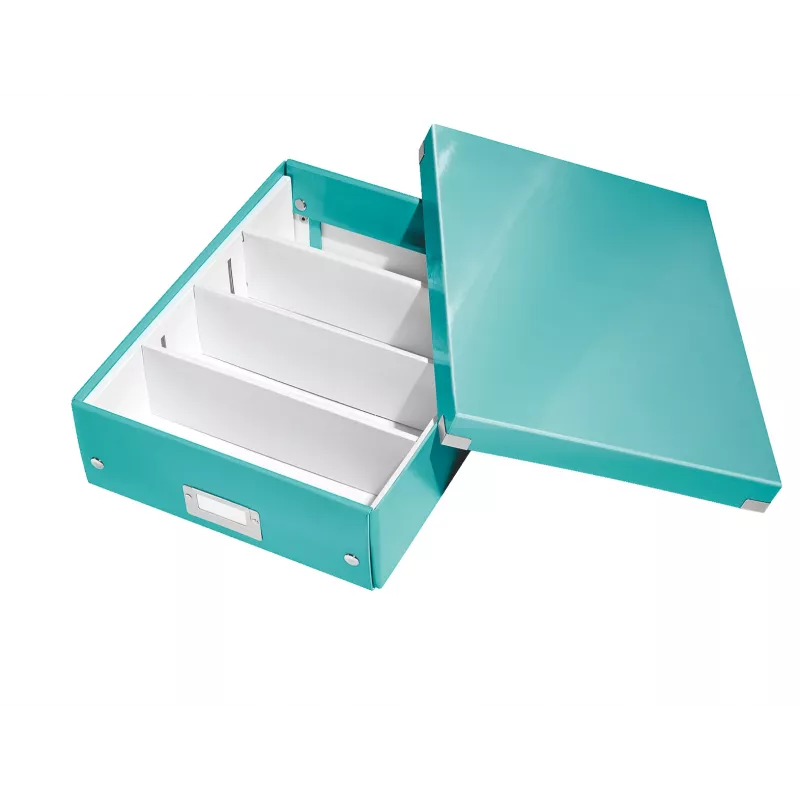 Leitz Click & Store WOW Medium Organiser Box, azul, cartão, 880 g