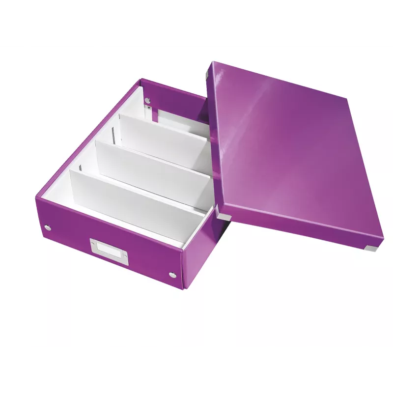 Leitz Click & Store WOW Mittlere Organizer-Box, roxo, cartão, 880 g