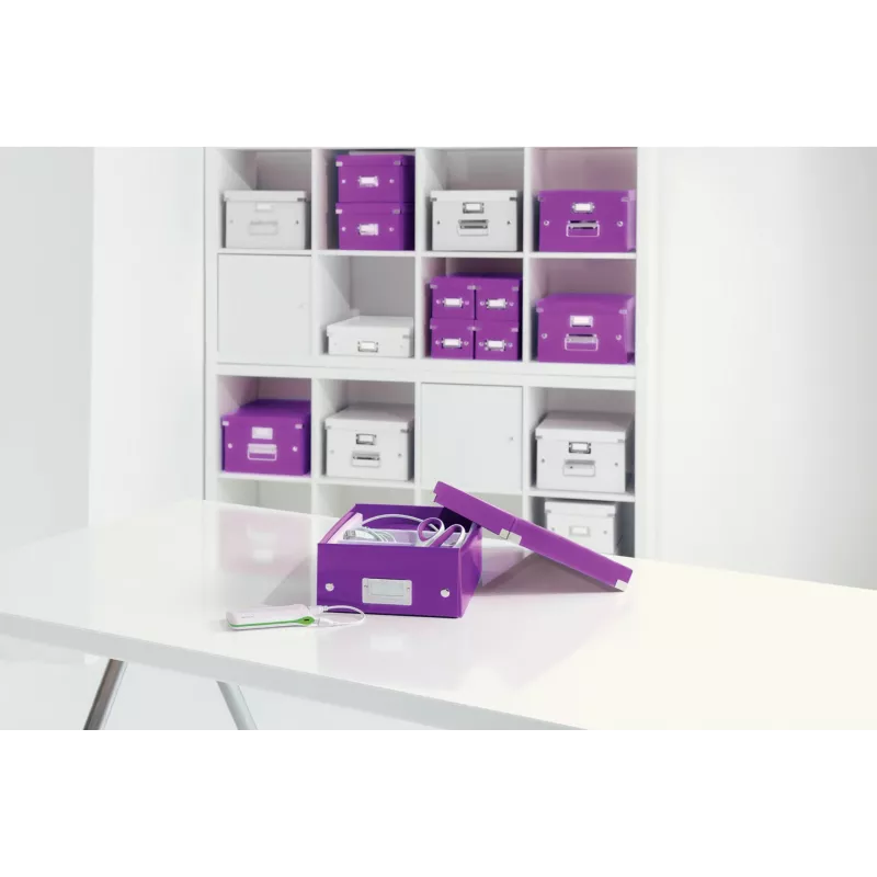 Leitz Click & Store WOW Mittlere Organizer-Box, roxo, cartão, 880 g