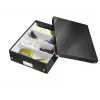 Leitz Click & Store WOW Medium Organizer-Box, preto, cartão, 880 g