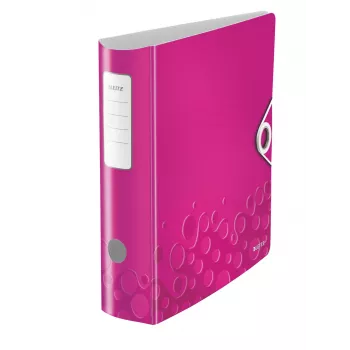 Leitz Lever Arch File Active PP WOW A4/80mm, A4, Polyfoam, rosa, 500 folhas, 80 g/m², 8,2 cm