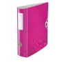 Leitz Lever Arch File Active PP WOW A4/80mm, A4, Polyfoam, rosa, 500 folhas, 80 g/m², 8,2 cm