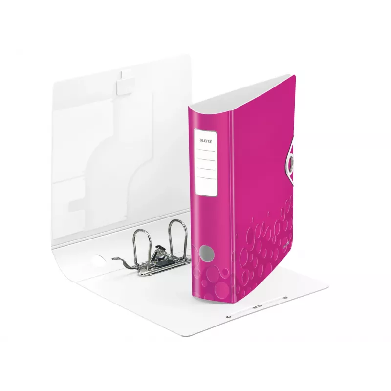 Leitz Lever Arch File Active PP WOW A4/80mm, A4, Polyfoam, rosa, 500 folhas, 80 g/m², 8,2 cm