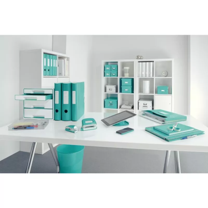 Leitz Hebelordner Active PP WOW A4/80mm, A4, Polyfoam, turquesa, 500 folhas, 80 g/m², 8,2 cm