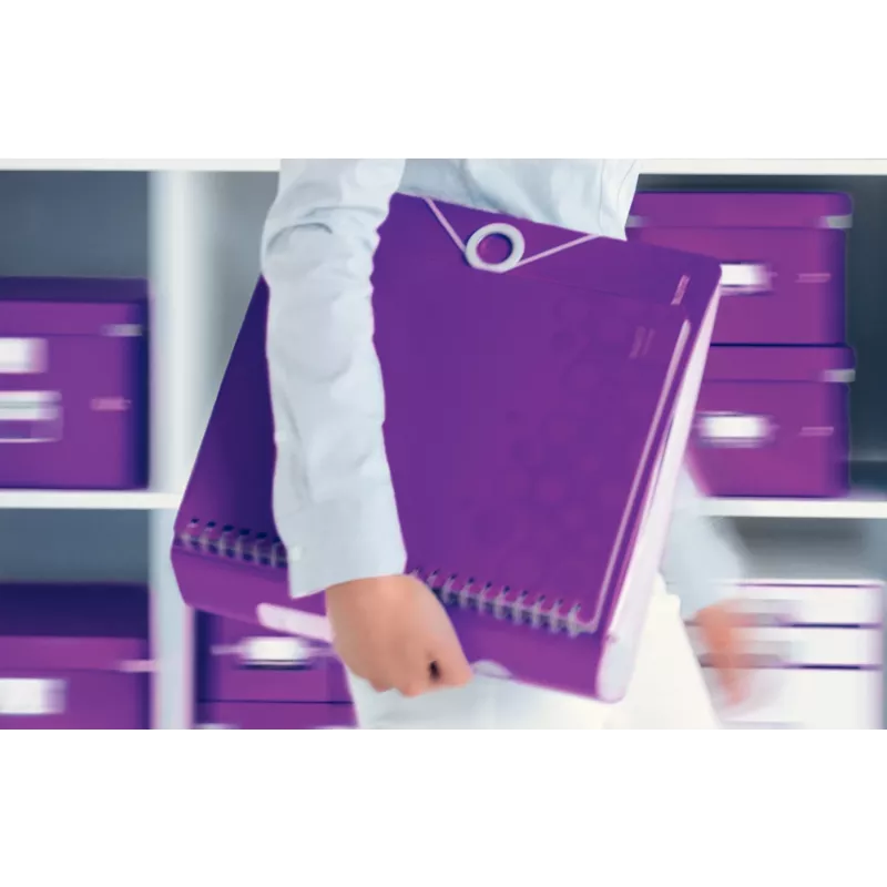 Leitz Hebelordner Active PP WOW A4/80 mm, A4, Polyfoam, violeta, 500 folhas, 80 g/m², 8,2 cm