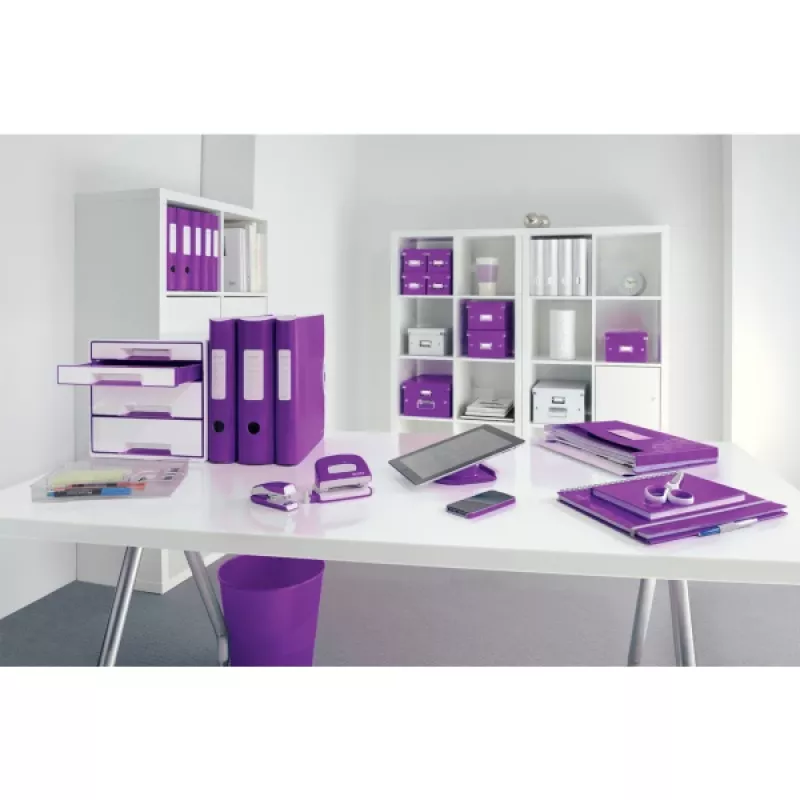 Leitz Hebelordner Active PP WOW A4/80 mm, A4, Polyfoam, violeta, 500 folhas, 80 g/m², 8,2 cm