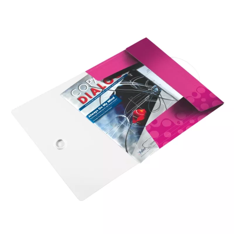 Leitz 3-Flap Folder WOW PP A4, A4, polipropileno (PP), rosa, Hochformat, 150 folhas, 235 mm