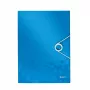 Leitz Pasta com 3 abas WOW PP A4, A4, polipropileno (PP), azul, metálico, formato vertical, 150 folhas, 235 mm