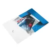 Leitz Pasta com 3 abas WOW PP A4, A4, polipropileno (PP), azul, metálico, formato vertical, 150 folhas, 235 mm