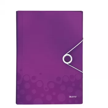Leitz Pasta de projeto WOW PP, A4, polipropileno (PP), roxo, 200 folhas, 254 mm, 38 mm