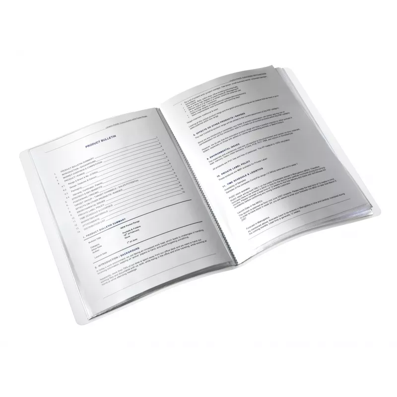 Leitz Displaybuch WOW PP 20 Hüllen, azul, metálico, policloreto de vinilo (PVC), 20 Hüllen, A4, 231 mm, 13 mm