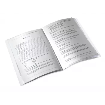 Leitz Display Book WOW PP 20 Hüllen, azul, metálico, policloreto de vinilo (PVC), 20 Hüllen, A4, 231 mm, 13 mm
