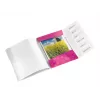 Leitz Dossier WOW PP com 6 separadores, A4, polipropileno (PP), metálico, rosa, 200 folhas, 260 mm, 17 mm