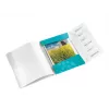 Leitz WOW PP Registerbuch, 6-teilig, A4, polipropileno (PP), azul, metálico, 200 folhas, 260 mm, 17 mm