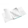 Leitz WOW PP Registerbuch, 6-teilig, A4, polipropileno (PP), azul, metálico, 200 folhas, 260 mm, 17 mm