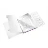 Leitz WOW PP Trennblätter-Buch, 6 Trennblätter, A4, polipropileno (PP), metálico, roxo, 200 folhas, 260 mm, 17 mm