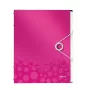 Leitz Separador WOW em PP, 12 separadores, A4, polipropileno (PP), metálico, rosa, 200 folhas, 265 mm, 17 mm