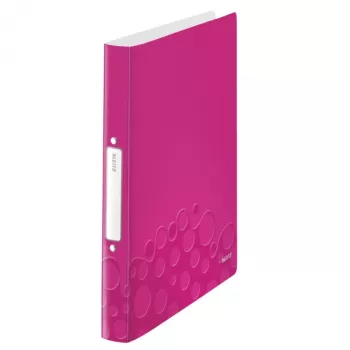 Dossier de anéis Leitz 42570023 A4 metálico, rosa