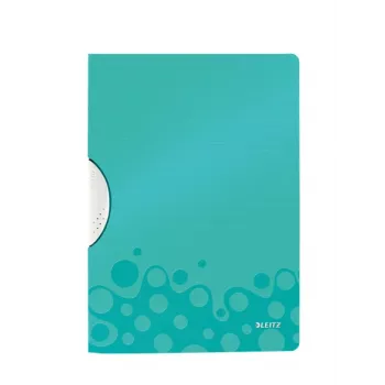 Pasta com clip Leitz ColorClip WOW A4 PP, A4, polipropileno (PP), azul, 30 folhas, 80 g/m², 222 mm
