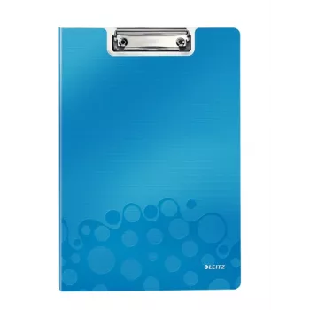 Prancheta com tampa Leitz WOW, A4, polyfoam, azul, 75 folhas, 1 bolsa, 230 mm