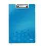 Prancheta com tampa Leitz WOW, A4, polyfoam, azul, 75 folhas, 1 bolsa, 230 mm
