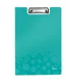 Prancheta com tampa Leitz WOW, A4, polyfoam, azul, 75 folhas, 1 bolsa, 230 mm