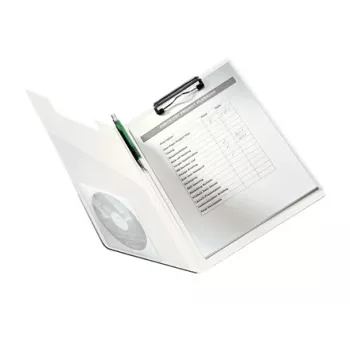 Prancheta com tampa Leitz WOW, A4, polyfoam, azul, 75 folhas, 1 bolsa, 230 mm