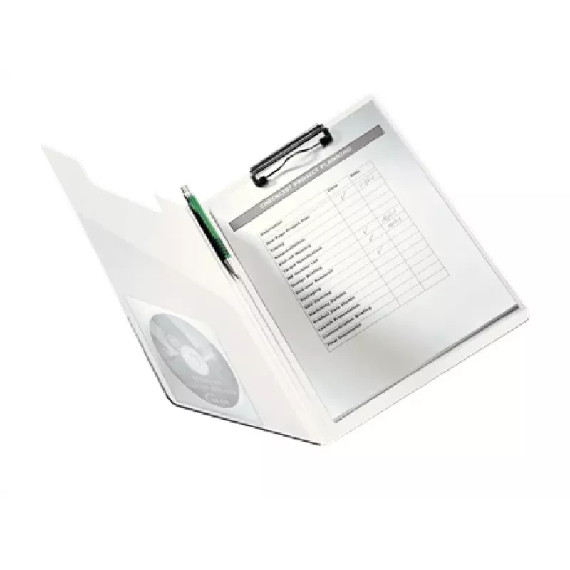Prancheta com tampa Leitz WOW, A4, polyfoam, azul, 75 folhas, 1 bolsa, 230 mm