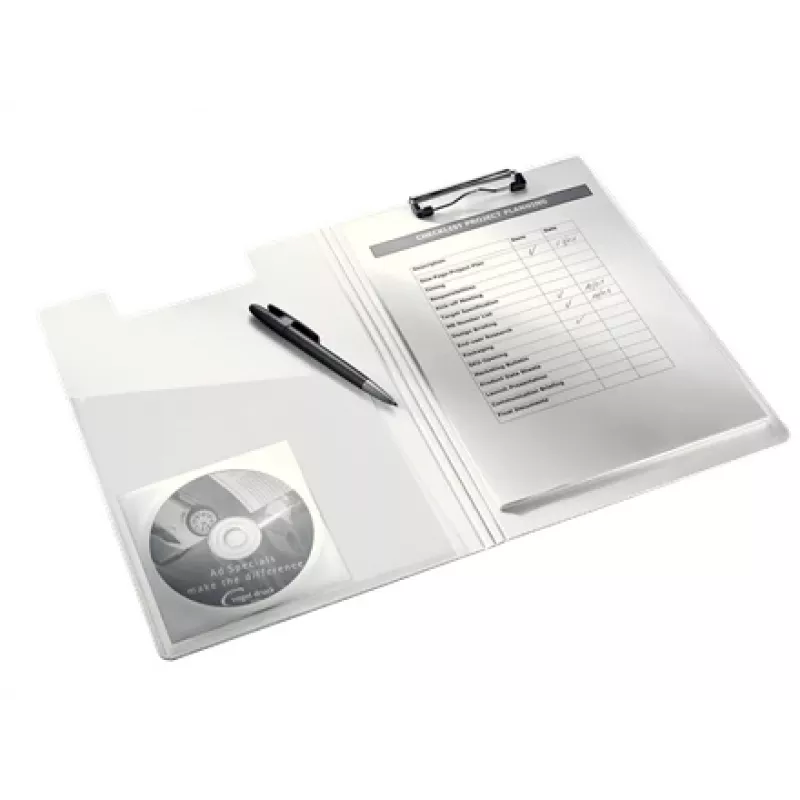 Prancheta com tampa Leitz WOW, A4, polyfoam, roxo, 75 folhas, 1 bolsa, 230 mm