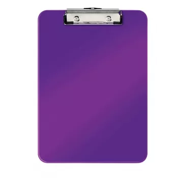Prancheta sem tampa frontal Leitz WOW, A4, plástico, roxo, 80 folhas, 228 mm, 320 mm