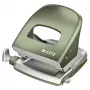Perfurador de pinça Leitz NeXXt Style, 2 furos 30 folhas metal, 30 folhas, verde, prateado, metal, 8 cm, A6, 107 mm