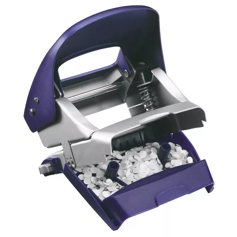 Perfurador Leitz Hole Punch Style NeXXt, 2 furos 30 folhas metal, 30 folhas, azul, 8 cm, A6, 380 g, 107 x 100 x 137 mm