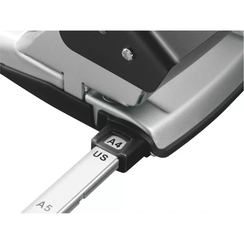 Perfurador Leitz Style NeXXt, 2 furos 30 folhas metal, 30 folhas, preto, 8 cm, A4, 380 g, 107 x 100 x 137 mm