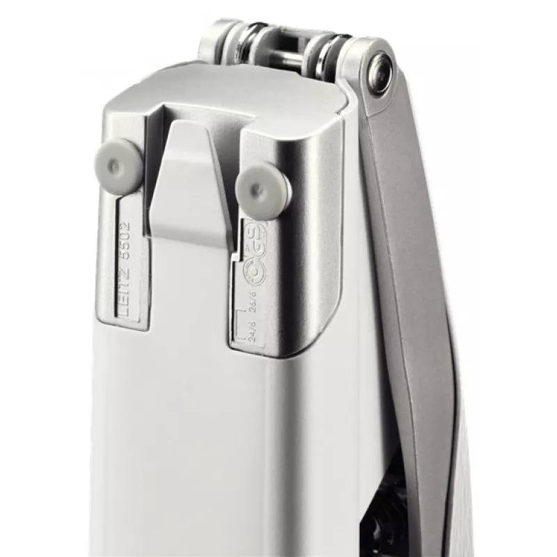 Agrafador Leitz NeXXt Style, 30 folhas metal, 30 folhas, prateado, branco, P3, metal, plástico, 80 g/m², superior