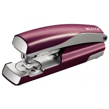 Agrafador Leitz NeXXt Style, 30 folhas metal, 30 folhas, vermelho, prateado, 24/6, metal, plástico, 80 g/m², superior