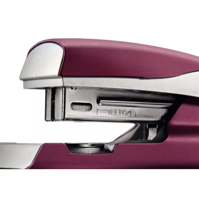 Agrafador Leitz NeXXt Style, 30 folhas metal, 30 folhas, vermelho, prateado, 24/6, metal, plástico, 80 g/m², superior