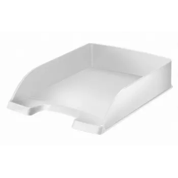 Bandeja de correspondência Leitz Style, plástico, branco, A4, envelope, carta, nota, papel, 255 x 357 x 70 mm, 280 g
