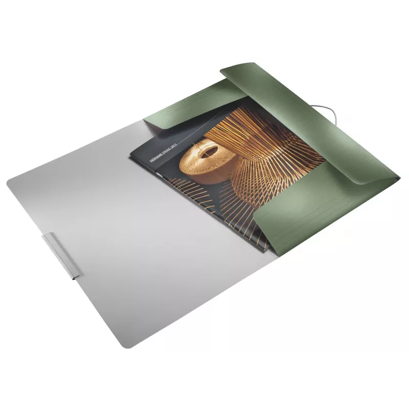 Pasta de 3 abas Leitz Style PP A4, A4, polipropileno (PP), verde, 150 folhas, 80 g/m², elástico