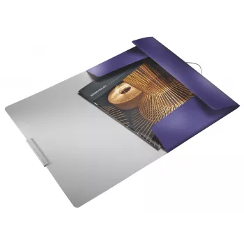 Pasta de 3 abas Leitz Style PP A4, A4, polipropileno (PP), azul, 150 folhas, 80 g/m², elástico