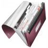 Pasta de projeto concertina extensível Leitz em PP, A4, polipropileno (PP), vermelho, 250 folhas, 80 g/m², 6 divisórias