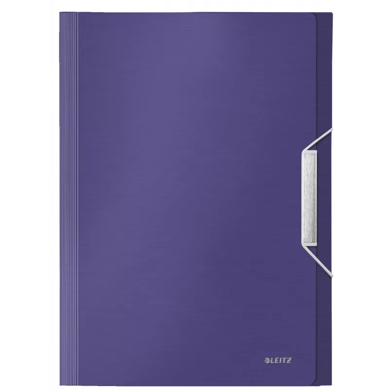 Pasta concertina extensível Leitz em PP, A4, polipropileno (PP), azul, 250 folhas, 80 g/m², 6 divisórias