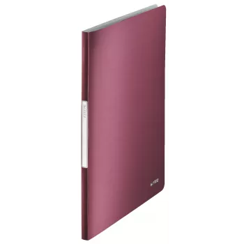 Livro de visualização Leitz Style PP 20 páginas, vermelho, policloreto de vinilo (PVC), 20 divisórias, A4, 231 mm, 13 mm