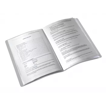 Livro de apresentação Leitz Style PP 40 páginas, branco, policloreto de vinilo (PVC), 40 bolsas, A4, 233 mm, 16 mm