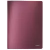 Livro de visualização Leitz Style PP 40 bolsas, vermelho, policloreto de vinilo (PVC), 40 bolsas, A4, 233 mm, 16 mm