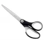 Tesoura de qualidade Leitz Titanium 180 mm, adulto, corte reto, unidade, preto, prateado, aço inoxidável, tesoura de escritório