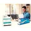 Leitz NeXXt Agrafador a pilhas WOW 5566, 10 folhas, 1 cm, plástico, azul, branco, pilha, 50 mm