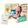 Leitz NeXXt Agrafador a pilhas WOW 5566, 10 folhas, 1 cm, plástico, azul, branco, pilha, 50 mm