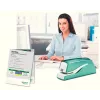 Leitz NeXXt Agrafador a pilhas WOW 5566, 10 folhas, 1 cm, plástico, azul, branco, pilha, 50 mm